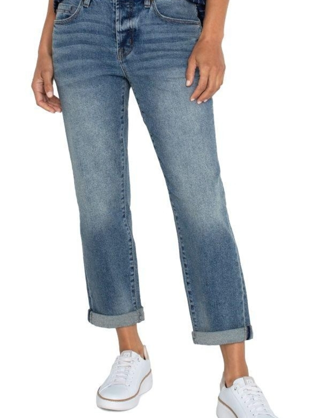 LIVERPOOL LOS ANGELES The Keeper Button Fly MidRise Boyfriend Jeans Sz 28/6 EUC
